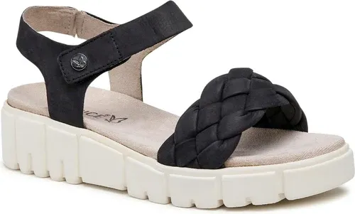 Sandále CAPRICE - 9-28256-28 Black Nubuc 008