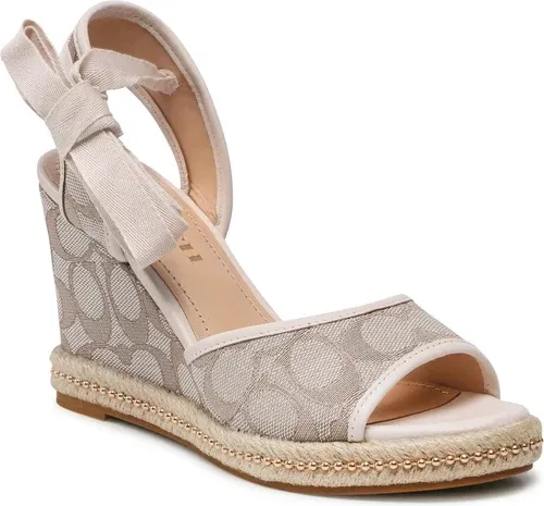 Espadrilky COACH - Page Jacquard C8929 Stone/Chalk