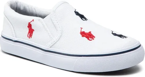 Tenisky POLO RALPH LAUREN - Keanton Slip On RF103502 S White/Navy/Red