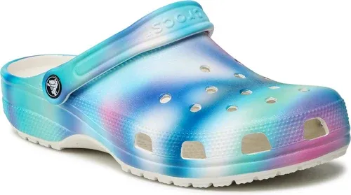 Šľapky CROCS - Classic Solarized Clog 207556 Blanc/Multi/Rayures