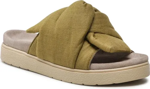 Šľapky INUIKII - Knit Lino 70704-074 Khaki