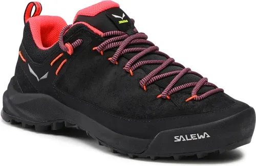 Trekingová obuv SALEWA - Ws Wildfire Leather 61396-0936 Black/Fluo Coral