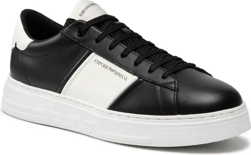 Sneakersy EMPORIO ARMANI - X4X570 XN010 Q475 Blk/Off White/Blk