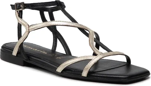Sandále TAMARIS - 1-28127-28 Black/Lt.Gold 033