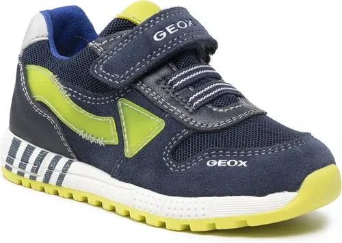 Sneakersy Geox - B Alben B. A B253CA 02214 C4502 S Navy/Fluo Yellow
