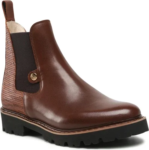 Kotníková obuv s elastickým prvkom HIPPICA - Classic Jasny Brąz/Punto Brąz