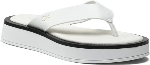 Žabky CALVIN KLEIN - Flatform Tp Slide HW0HW00696 Ck White YAF