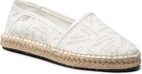 Espadrilky CALVIN KLEIN JEANS - Espadrilles Denim White YW0YW00653 Denim White Aop 0K6