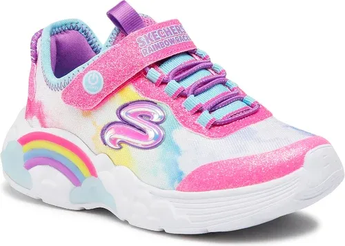 Sneakersy SKECHERS - Rainbow Racer 302300L/PKMT Pink/Multi