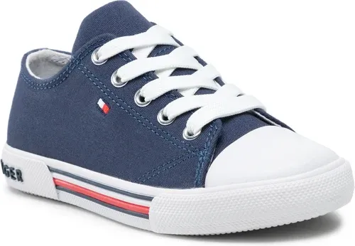 Plátenky Tommy Hilfiger - Low Cut Lace-Up Sneaker T3X4-30692-0890 M Blue 800
