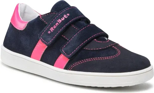 Sneakersy RENBUT - 33-4444 Granat/Fuxia Fluo