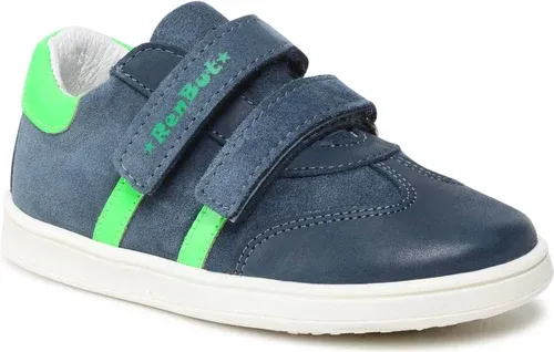 Sneakersy RenBut - 23-3358 Jeans/Zielony Fluo