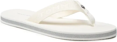 Žabky TOMMY HILFIGER - Th Glitter Wrap Beach Sandal FW0FW06423 Ecru YBL