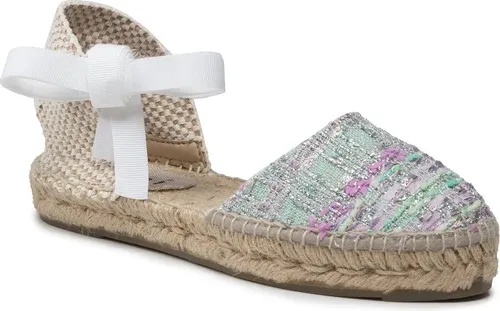 Espadrilky MANEBI - Flat Valenciana T 1.6 P0 Pastel Silver Shades Lame