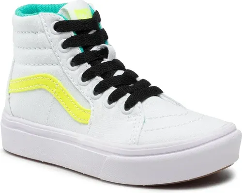 Sneakersy VANS - Comfycush Sk8-Hi VN0A4U1RABV1 (Fluro) Safety Yellow/Tru