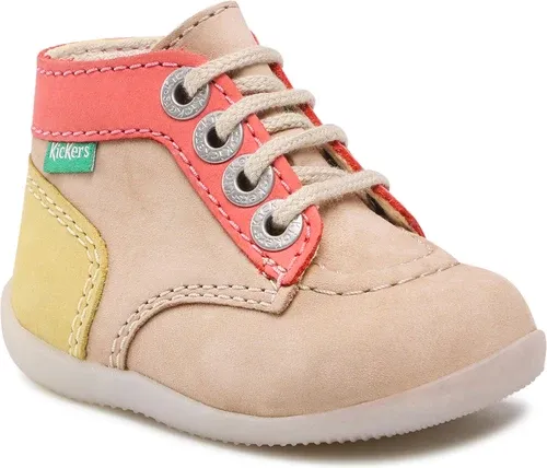 Členková obuv KICKERS - Bonzip-2 879052-10 M Beige/ Rose Jaune 112