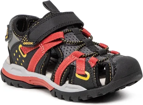 Sandále Geox - J Borealis B. B J920RB 0CE14 C0260 S Black/Dk Red