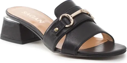 Šľapky SAGAN - 4797 Czarny Lico