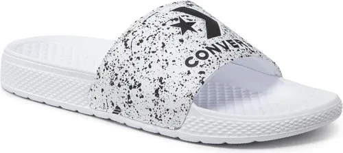Šľapky Converse - All Star Slide Slip A01173C White/Black/White