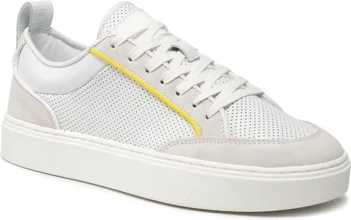 Sneakersy Calvin Klein - Low Top Lace Up Perf Lth HM0HM00347 Bright White YAF