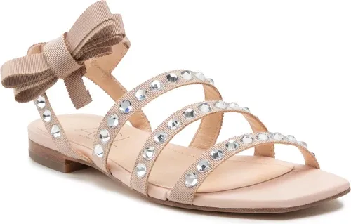 Sandále AGL - Crystal Flat D667034PCKG085F643 Nude/Penny