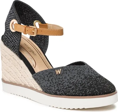 Espadrilky WRANGLER - Isla Knit WL21620A Black 062