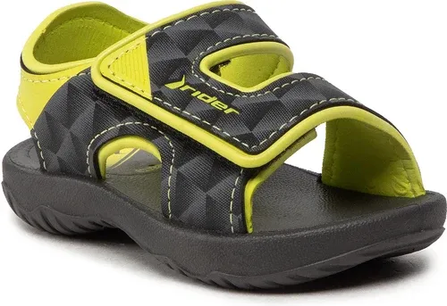 Sandále Rider - Basic Sandal V Baby 83070 Black/Neon Yellow 25135