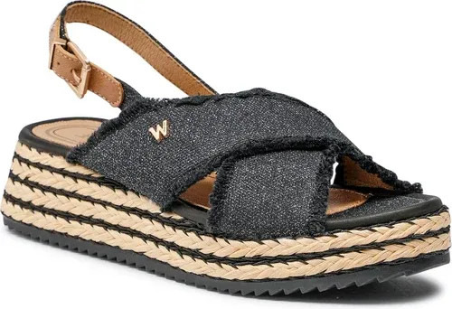 Espadrilky WRANGLER - Kim Tex Cross WL21635A Black/Pewter 309