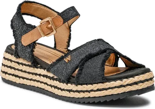 Espadrilky WRANGLER - Kim Tex WL21634A Black/Pewter 309