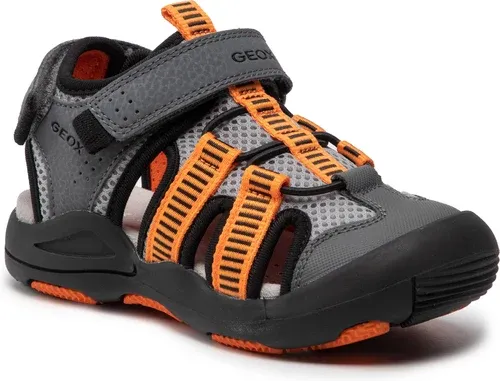 Sandále GEOX - J S. Kyle A J15E1A 014CE C0036 S Grey/Orange