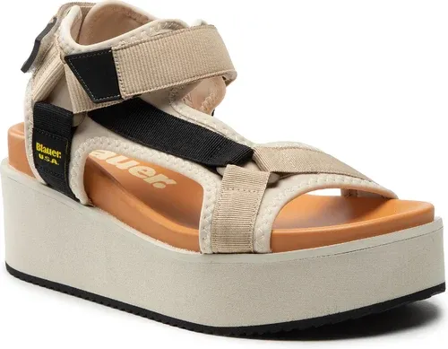 Sandále BLAUER - S2MILLS01/TEX Natural