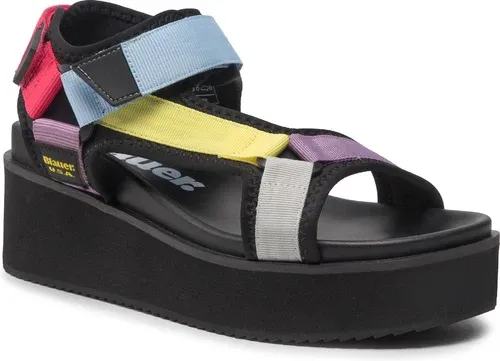 Sandále BLAUER - S2MILLS01/TEX Fantasy/Black