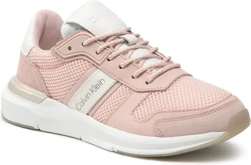 Sneakersy CALVIN KLEIN - Flexi Runner Lace Up-Mix Mat HW0HW00667 Spring Rose TER