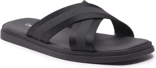 Šľapky CALVIN KLEIN - Webbing Cross Sandal Wb HM0HM00462 Ck Black BEH