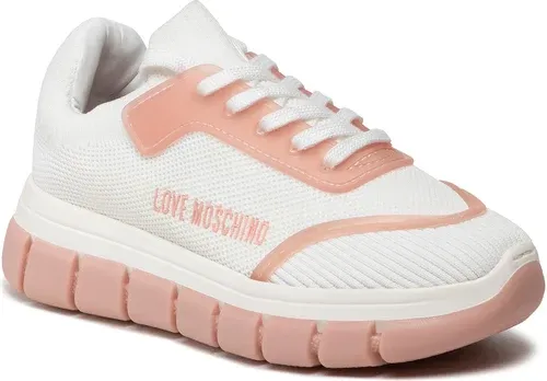 Sneakersy LOVE MOSCHINO - JA15515G0EIZK10B Bianco/Nude