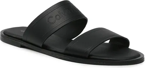 Šľapky CALVIN KLEIN - Almond Flat 2Bar Slide-Hf HW0HW01135 Ck Black BAX