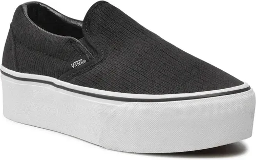 Tenisky Vans - Classic Slip-On VN0A7Q5RB111 (Rib Knit) Blk/True White