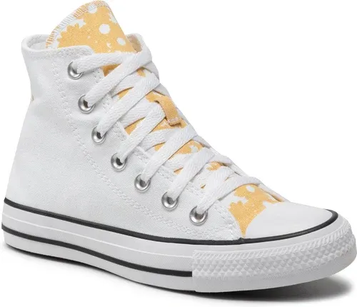 Tramky CONVERSE - Ctas Hi A01193C White/Cyber Mango/Black