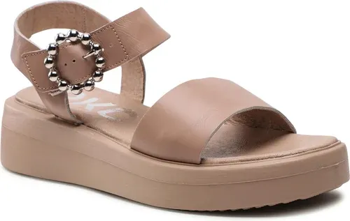 Sandále RYŁKO - 1IFX9_V1 Beżowy 9SA