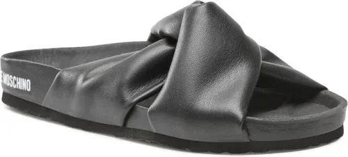 Šľapky LOVE MOSCHINO - JA28233G0EIE0000 Nero/Binco Šľapky LOVE MOSCHINO - JA28233G0EIE0000 Nero/Binco