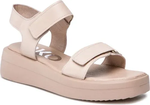 Sandále RYŁKO - 1IFX7_V1 Beżowy 1SB