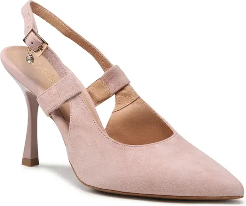 Sandále R.POLAŃSKI - 1442 Różowy Zamsz