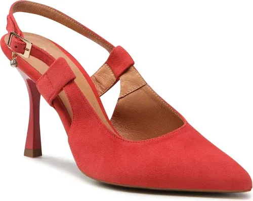 Sandále R.POLAŃSKI - 1442 Koralowy Zamsz