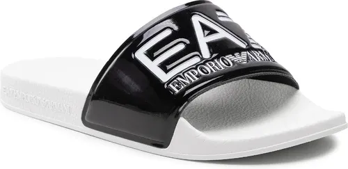 Šľapky EA7 Emporio Armani - XCP001 XCC22 Q655 Shiny Black/White