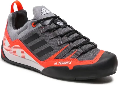 Topánky adidas - Terrex Swift Solo 2 GZ0332 Grey Five/Core Black/Solar Red