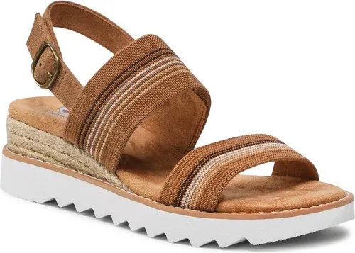 Espadrilky SKECHERS - BOBS Tea Time 113863/BRMT Brown/Multi