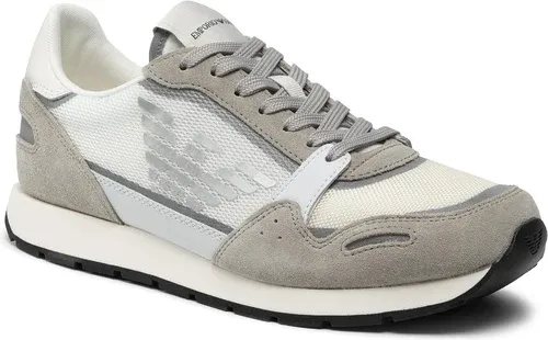 Sneakersy Emporio Armani - X4X537 XM678 Q825 Plast/Opt.Wht/Off Wh