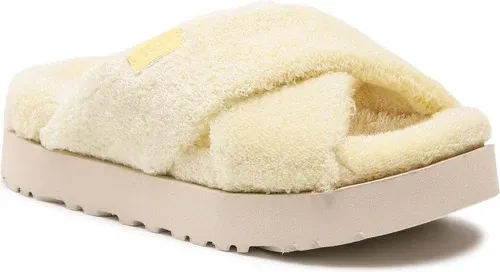 Papuče UGG - W Fuzz Sugar Terry Cross Slide 1126385 Bpdd