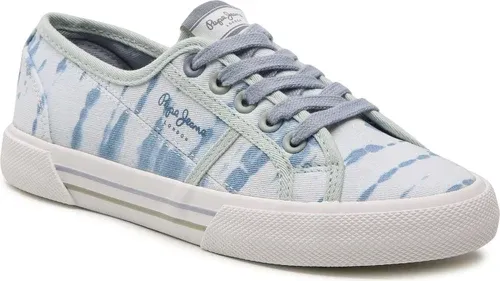 Tenisky PEPE JEANS - Brady W Tie Dye PLS31292 Dusty Blue 515