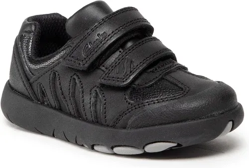 Sneakersy Clarks - Rex Stride T 261614396 Black Leather